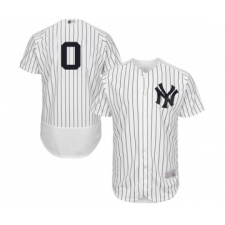 Men's New York Yankees #0 Adam Ottavino White Home Flex Base Authentic Collection Baseball Jersey