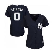 Women's New York Yankees #0 Adam Ottavino Authentic Navy Blue Alternate Baseball Jersey