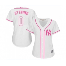 Women's New York Yankees #0 Adam Ottavino Authentic White Fashion Cool Base Baseball Jersey