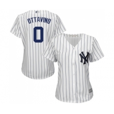 Women's New York Yankees #0 Adam Ottavino Authentic White Home Baseball Jersey