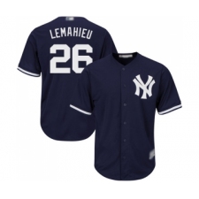 Men's New York Yankees #26 DJ LeMahieu Replica Navy Blue Alternate Baseball Jersey