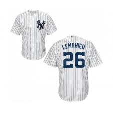 Men's New York Yankees #26 DJ LeMahieu Replica White Home Baseball Jersey