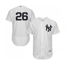 Men's New York Yankees #26 DJ LeMahieu White Home Flex Base Authentic Collection Baseball Jersey