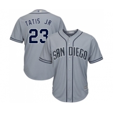 Men's San Diego Padres #23 Fernando Tatis Jr. Replica Grey Road Cool Base Baseball Jersey