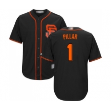 Youth San Francisco Giants #1 Kevin Pillar Replica Black Alternate Cool Base Baseball Jersey