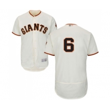Men's San Francisco Giants #6 Steven Duggar Cream Home Flex Base Authentic Collection Baseball Jersey