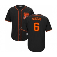 Men's San Francisco Giants #6 Steven Duggar Replica Black Alternate Cool Base Baseball Jersey