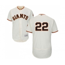 Men's San Francisco Giants #22 Yangervis Solarte Cream Home Flex Base Authentic Collection Baseball Jersey