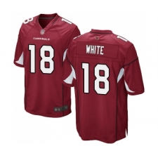 Men's Arizona Cardinals #18 Kevin White Game Red Team Color Football Jersey