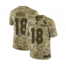 Men's Arizona Cardinals #18 Kevin White Limited Camo 2018 Salute to Service Football Jersey