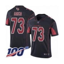 Men's Arizona Cardinals #73 Max Garcia Limited Black Rush Vapor Untouchable 100th Season Football Jersey