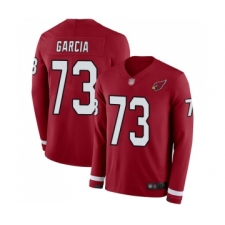 Youth Arizona Cardinals #73 Max Garcia Limited Red Therma Long Sleeve Football Jersey