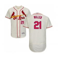 Men's St. Louis Cardinals #21 Andrew Miller Cream Alternate Flex Base Authentic Collection Baseball Jersey