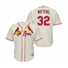 Youth St. Louis Cardinals #32 Matt Wieters Replica Cream Alternate Cool Base Baseball Jersey