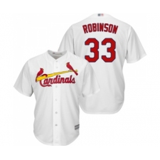 Youth St. Louis Cardinals #33 Drew Robinson Replica White Home Cool Base Baseball Jersey