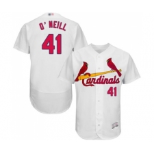 Men's St. Louis Cardinals #41 Tyler O Neill White Home Flex Base Authentic Collection Baseball Jersey