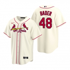 Men's Nike St. Louis Cardinals #48 Harrison Bader Cream Alternate Stitched Baseball Jersey