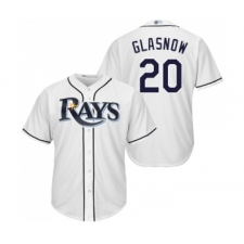 Men's Tampa Bay Rays #20 Tyler Glasnow Replica White Home Cool Base Baseball Jersey