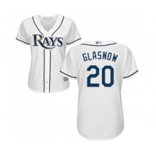 Women's Tampa Bay Rays #20 Tyler Glasnow Replica White Home Cool Base Baseball Jersey