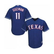 Men's Texas Rangers #11 Ronald Guzman Replica Royal Blue Alternate 2 Cool Base Baseball Jersey