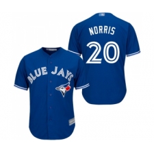 Men's Toronto Blue Jays #20 Bud Norris Replica Blue Alternate Baseball Jersey
