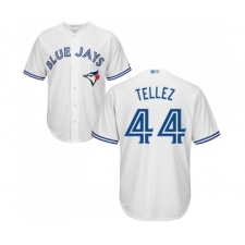 Men's Toronto Blue Jays #44 Rowdy Tellez Replica White Home Baseball Jersey