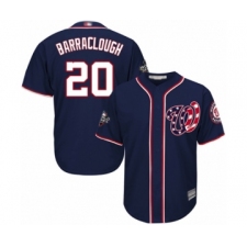 Youth Washington Nationals #20 Kyle Barraclough Authentic Navy Blue Alternate 2 Cool Base 2019 World Series Bound Baseball Jersey