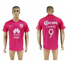 America #9 R.Jimenez Pink Soccer Club Jersey