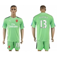 Arsenal #13 Ospina Green Goalkeeper Soccer Club Jersey