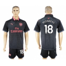 Arsenal #18 Monreal Sec Away Soccer Club Jersey