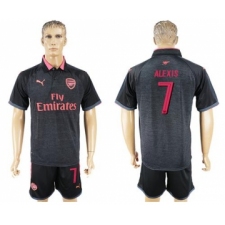 Arsenal #7 Alexis Black Red Soccer Club Jersey