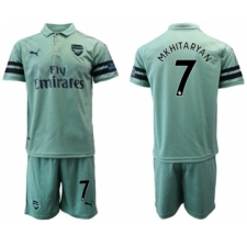 Arsenal #7 Mkhitaryan Away Soccer Club Jersey