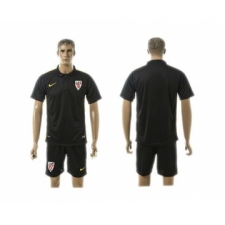 Athletic Bilbao Blank Black Training Soccer Club Jersey