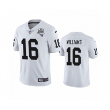 Men's Oakland Raiders #16 Tyrell Williams White 2020 Inaugural Season Vapor Limited Jersey