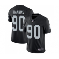 Men's Oakland Raiders #90 Johnathan Hankins Black Team Color Vapor Untouchable Limited Player Football Jersey