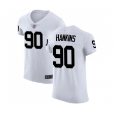 Men's Oakland Raiders #90 Johnathan Hankins White Vapor Untouchable Elite Player Football Jersey