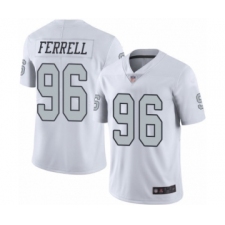 Men's Oakland Raiders #96 Clelin Ferrell Elite White Rush Vapor Untouchable Football Jersey