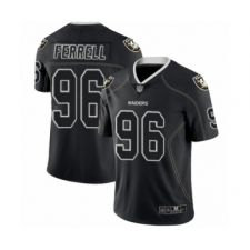 Men's Oakland Raiders #96 Clelin Ferrell Lights Out Black Limited Football Jersey