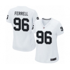 Women's Oakland Raiders #96 Clelin Ferrell Game White Football Jersey