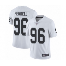 Youth Oakland Raiders #96 Clelin Ferrell White Vapor Untouchable Limited Player Football Jersey