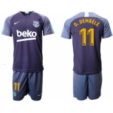 Barcelona #11 O.Dembele Blue Soccer Club Jersey