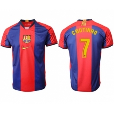 Barcelona #7 Coutinho Home Soccer Club Jersey