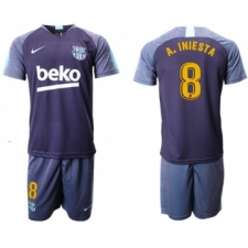 Barcelona #8 A.Iniesta Blue Soccer Club Jersey
