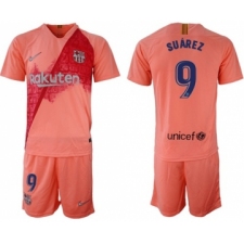 Barcelona #9 Suarez Third Soccer Club Jersey