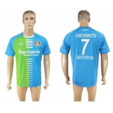 Bayer Leverkusen #7 Chicharito Sec Away Soccer Club Jersey