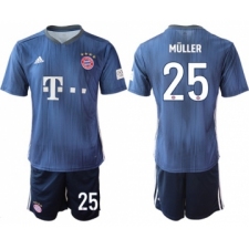 Bayern Munchen #25 Muller Third Soccer Club Jersey