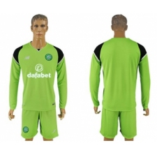 Celtic Blank Green Goalkeeper Long Sleeves Soccer Club Jersey