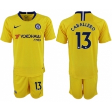 Chelsea #13 Caballero Away Soccer Club Jersey