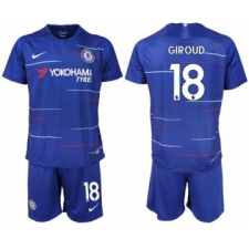 Chelsea #18 Giroud Home Soccer Club Jersey