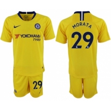 Chelsea #29 Morata Away Soccer Club Jersey